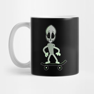 Alien on a Skateboard Mug